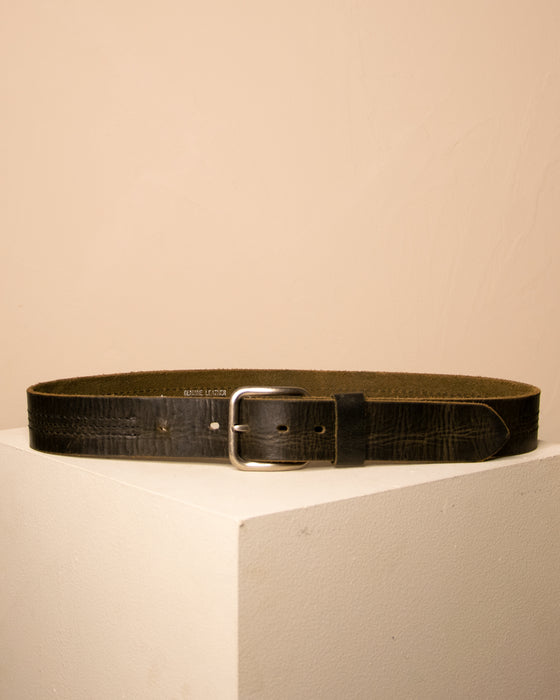 Black Genuine Leather Belt