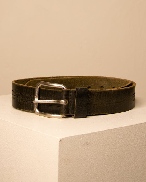 Black Genuine Leather Belt