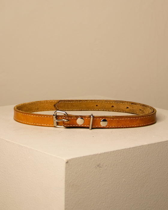 Super Thin Tan Leather Belt