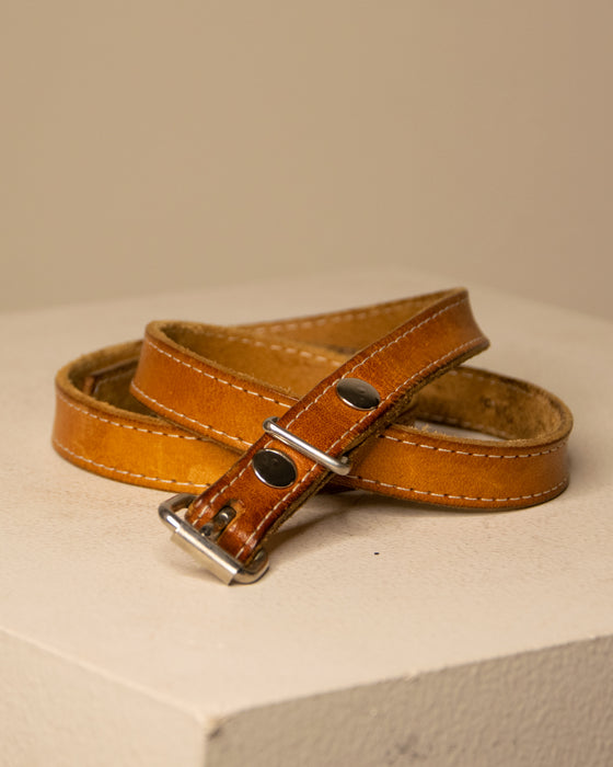Super Thin Tan Leather Belt
