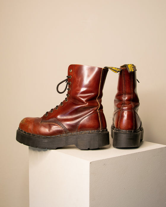 Rare 90s Steel Cap Platform Docs UK6