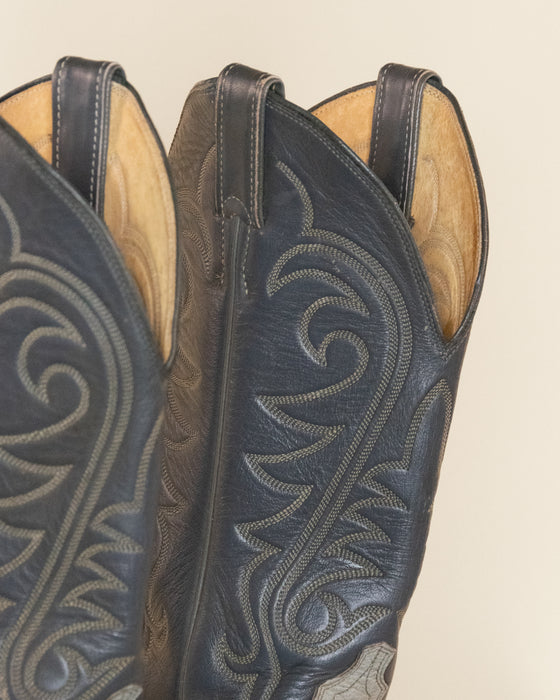 Justin 2 Tone Grey Cowboy Boots W6.5