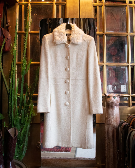 Vintage Miss Shop Cream Trench Coat
