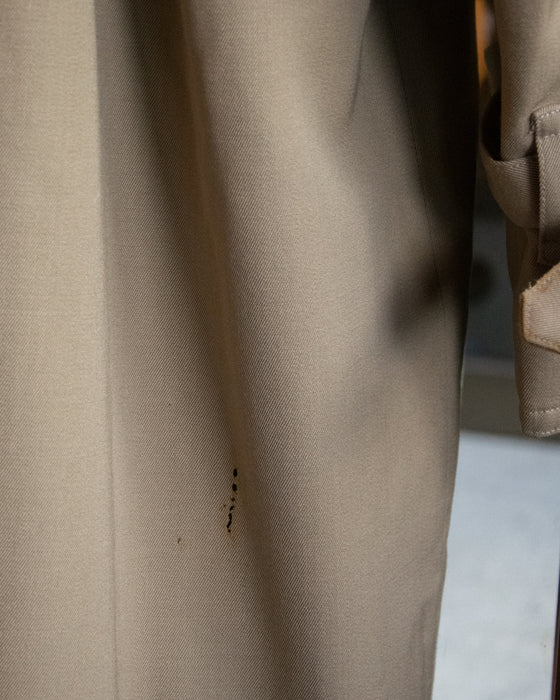 Vintage Cashmere Gaberdine Trench Coat