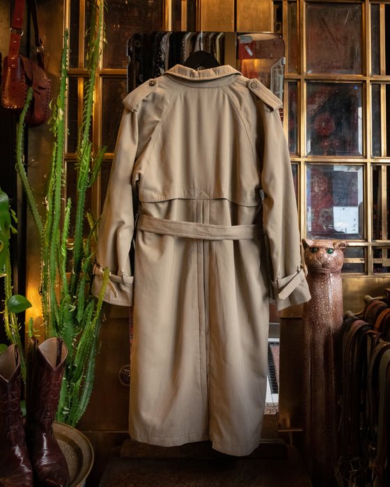 Vintage Cashmere Gaberdine Trench Coat
