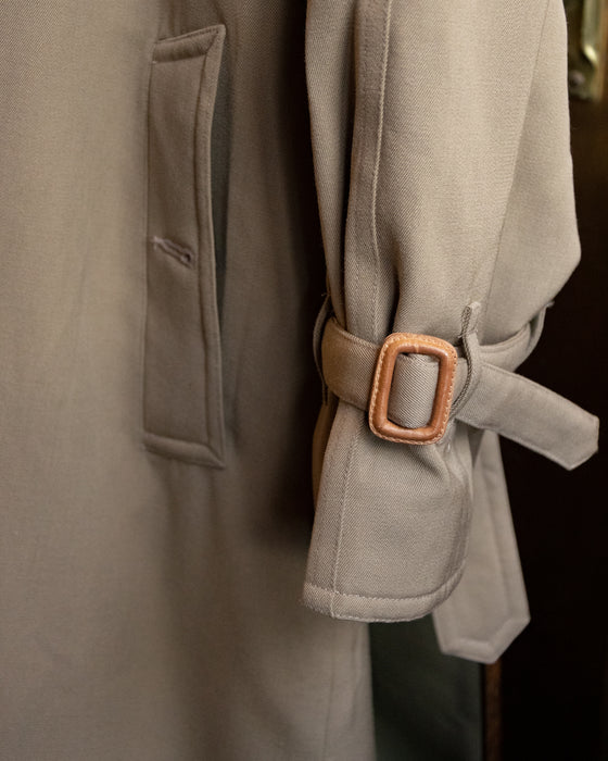Vintage Cashmere Gaberdine Trench Coat