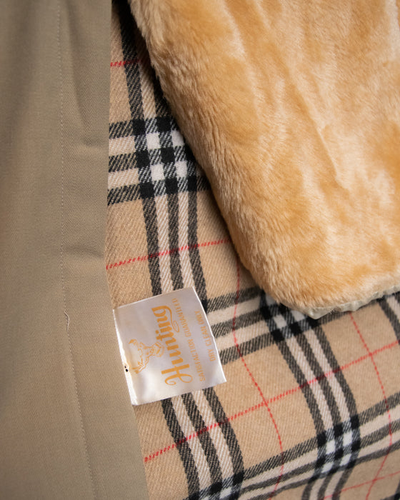 Vintage Cashmere Gaberdine Trench Coat