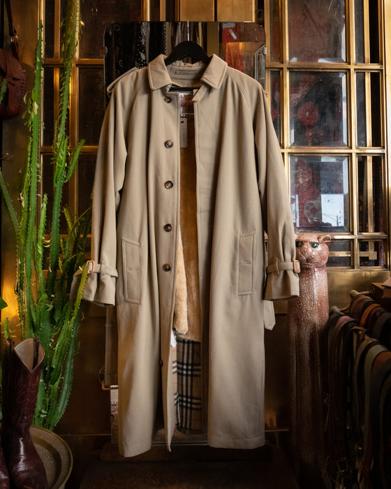 Vintage Cashmere Gaberdine Trench Coat