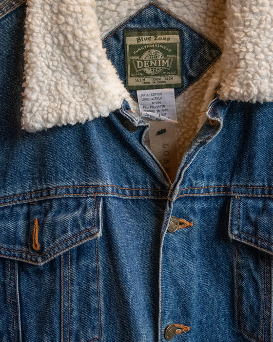 Vintage Fleece Lined Denim Jacket