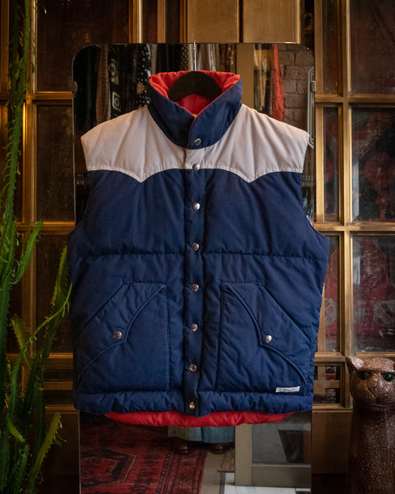 Retro Sleeveless Feather Puffer Jacket