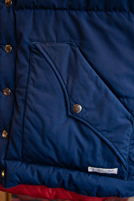 Retro Sleeveless Feather Puffer Jacket