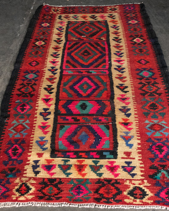Handmade Moroccan Kilim Rug 240x126cm