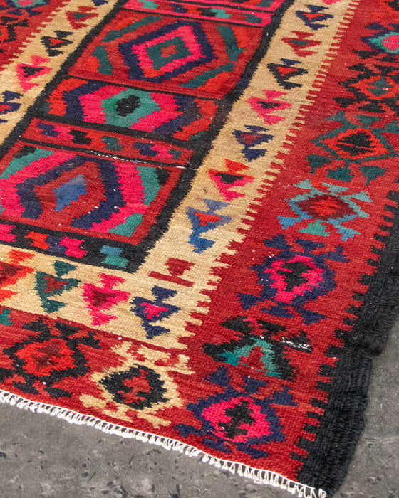 Handmade Moroccan Kilim Rug 240x126cm