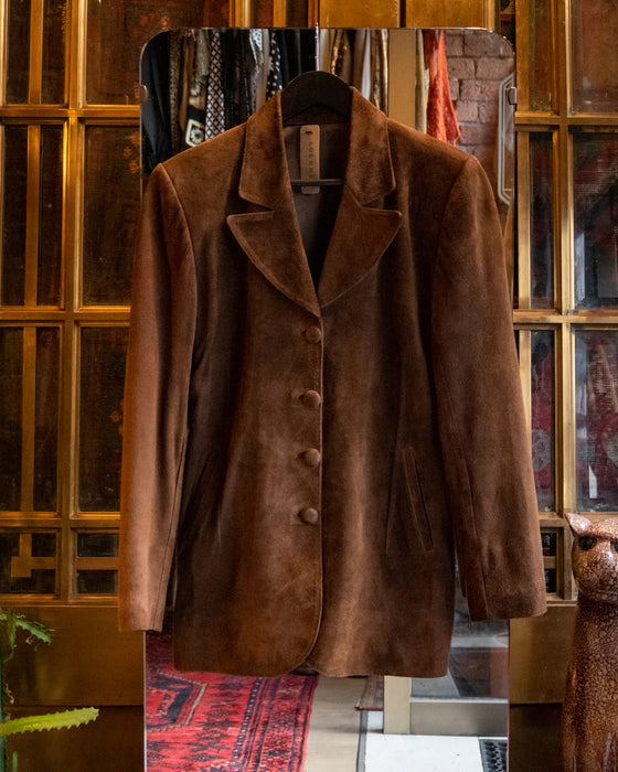 Brown Buttery Soft Suede Jacket