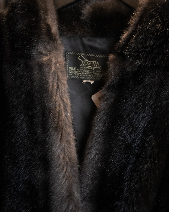 Vintage Tissavel France Faux Fur Coat