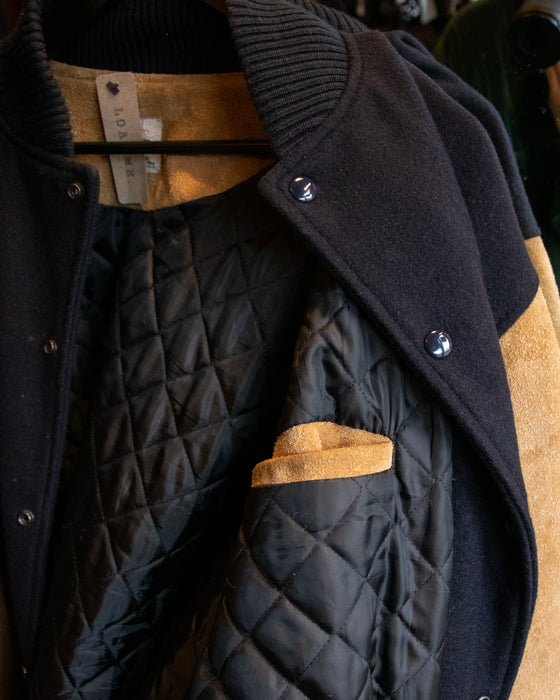 Vintage Wool Suede Bomber Jacket Aus Made