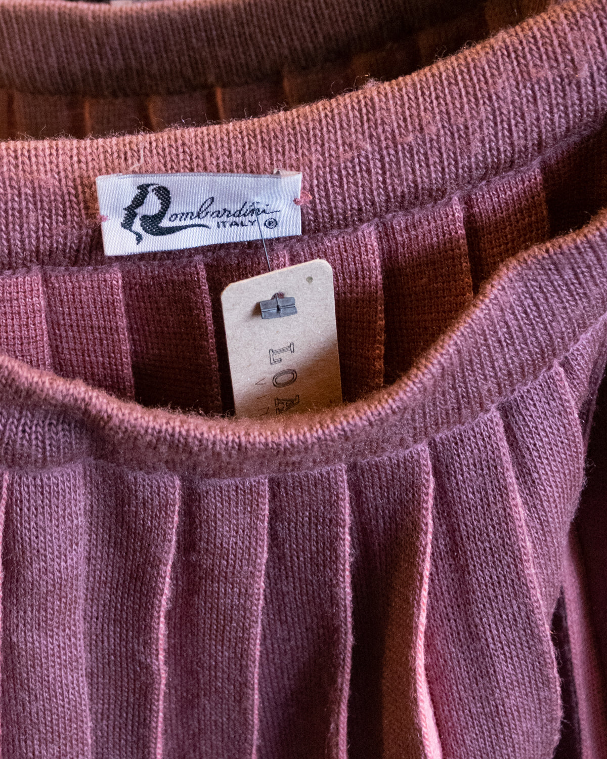 Rombardini ITALY Pleated Knit Skirt