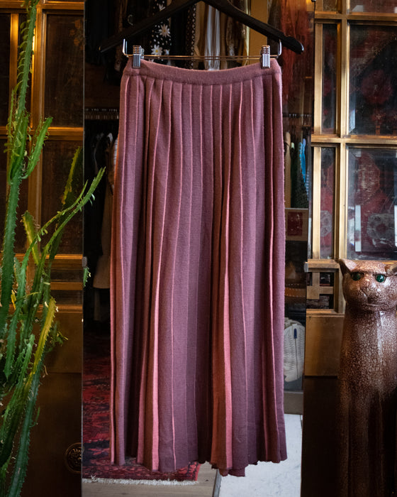 Rombardini ITALY Pleated Knit Skirt