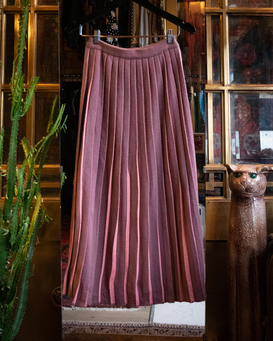 Rombardini ITALY Pleated Knit Skirt