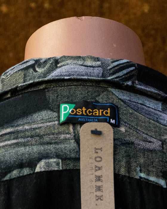 Postcard Retro Patterned LS Shirt