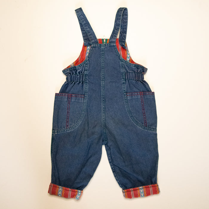Jnr. Vintage Denim Pony Overalls w Zip (18M)