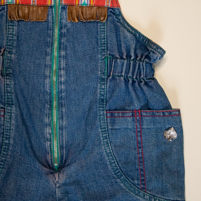 Jnr. Vintage Denim Pony Overalls w Zip (18M)