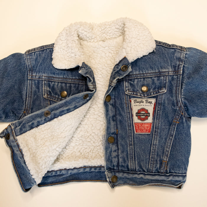 Jnr. Retro Denim Bugle Boy Sherpa Jacket (2Y)