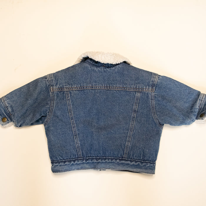 Jnr. Retro Denim Bugle Boy Sherpa Jacket (2Y)