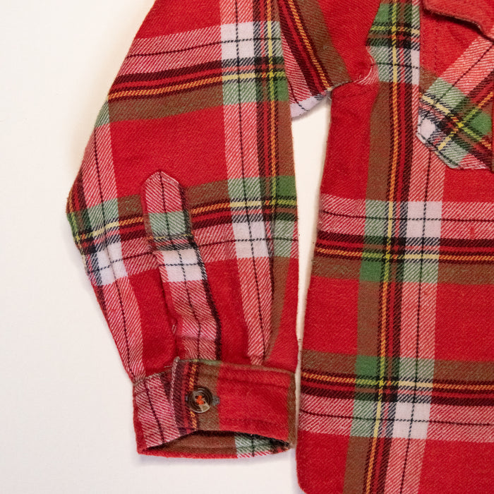 Jnr. Vintage Red Check Flannel Shirt (2Y)