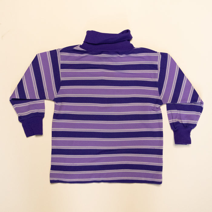 Jnr. Retro Purple Stripe Skivvie (2Y)