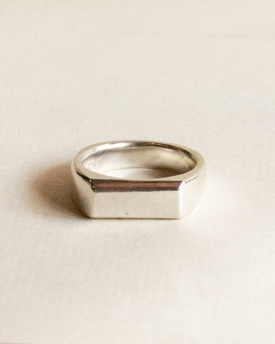 Classic 925 Silver Signet Ring