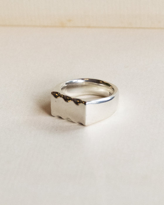 Wavy Signet Ring