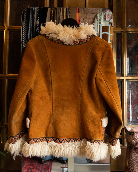 Vintage Tan Suede Penny Lane Coat