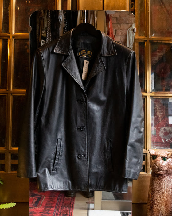Vintage Black Sirrico Leather Jacket