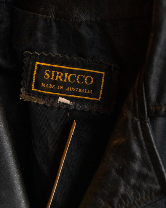 Vintage Black Sirrico Leather Jacket