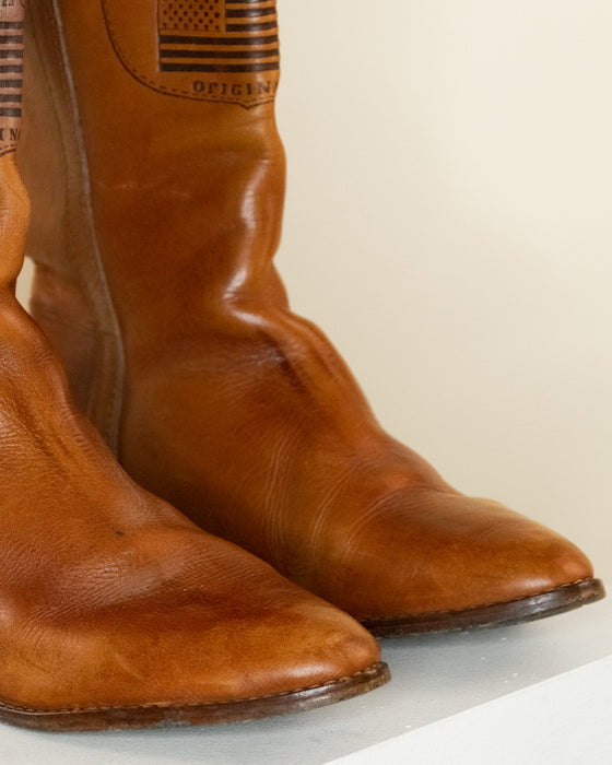Vintage American Original Tan Leather Boots