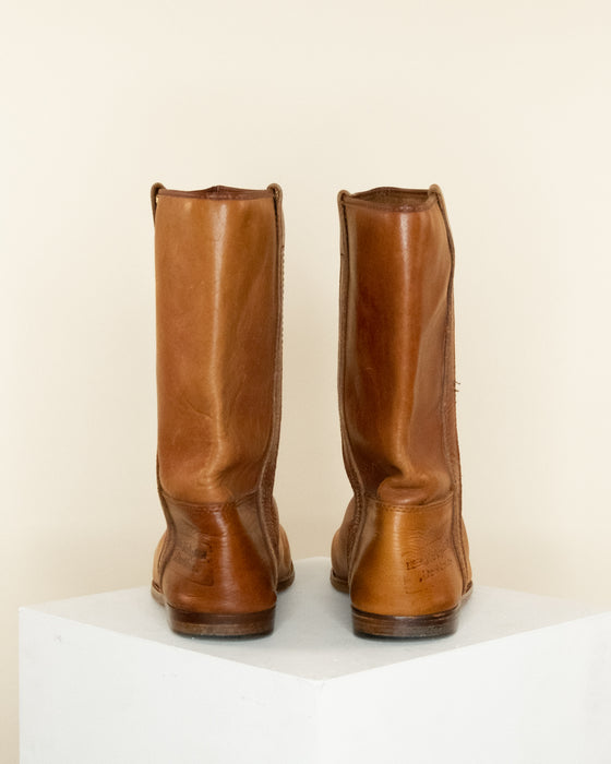 Vintage American Original Tan Leather Boots