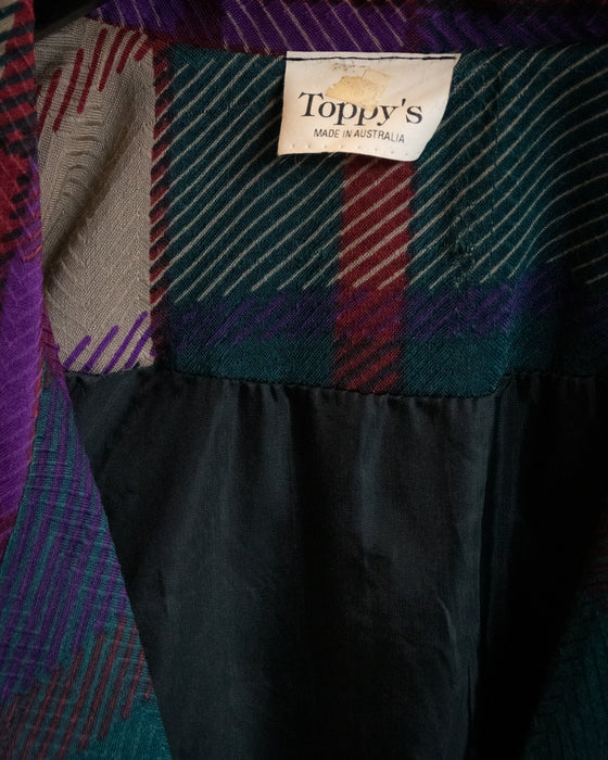 Toppy's 80s Tartan Blazer