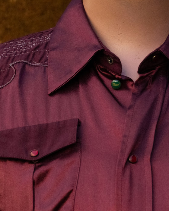 Diesel Shiny Satin Western Shirt