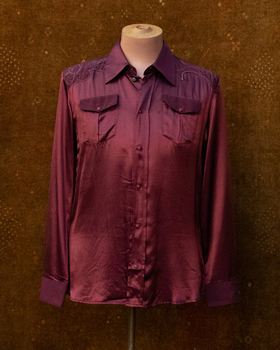 Diesel Shiny Satin Western Shirt