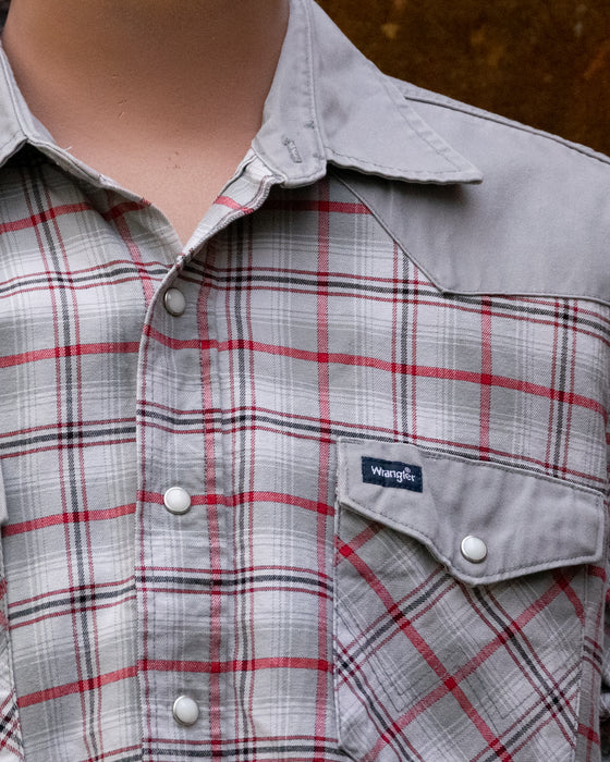 Wrangler Long Sleeve Check Western Shirt