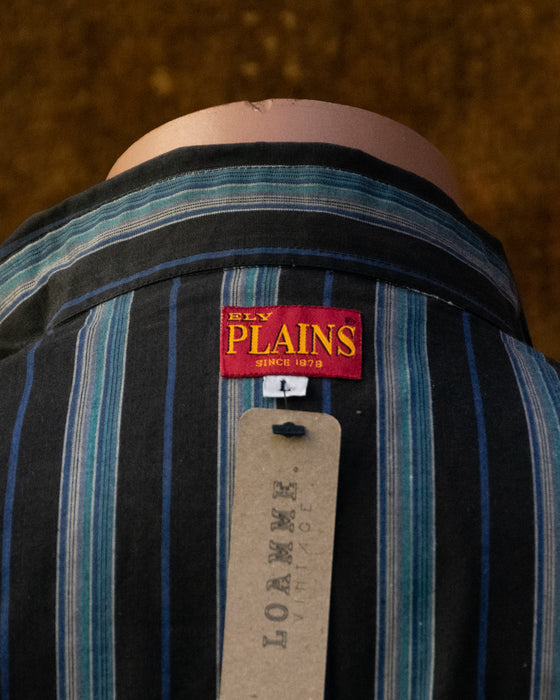 Black & Blue Striped Western Shirt