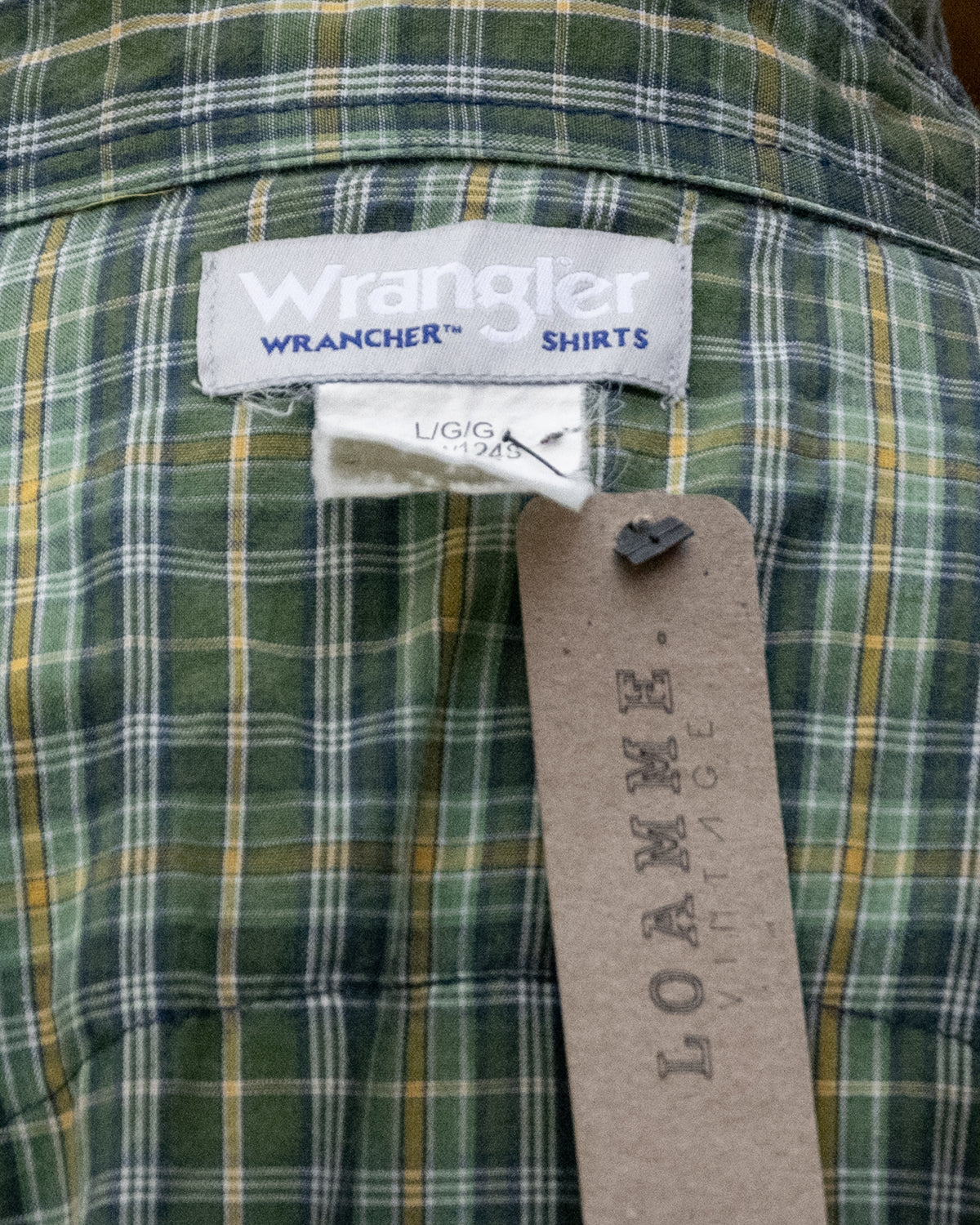 Wrangler Green Check Western Shirt
