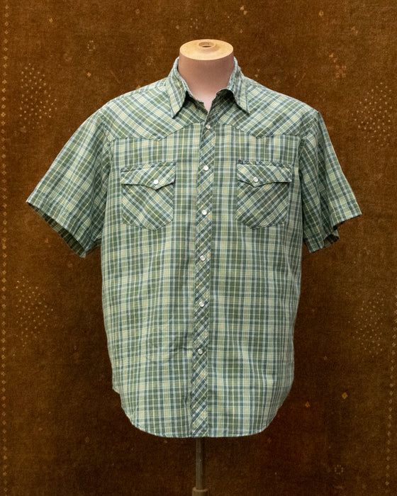 Wrangler Green Check Western Shirt