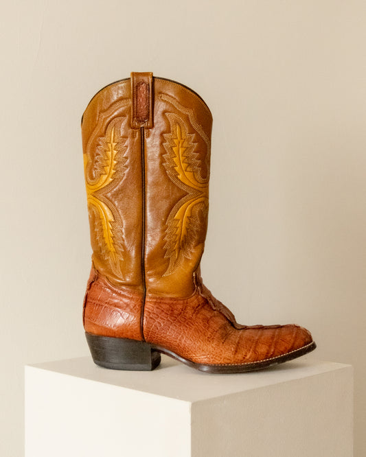 Rare Mustard Mexican Cowboy Boots 10W