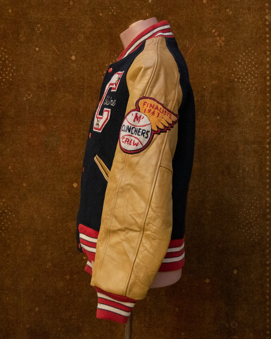 Vintage Clinchers Embroidered Bomber Jacket