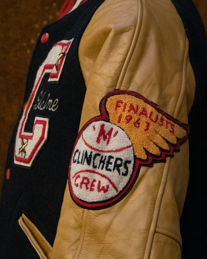 Vintage Clinchers Embroidered Bomber Jacket
