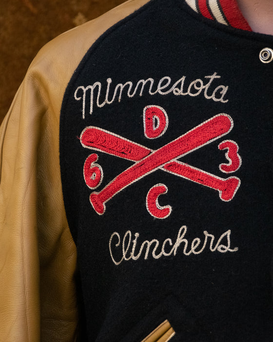 Vintage Clinchers Embroidered Bomber Jacket