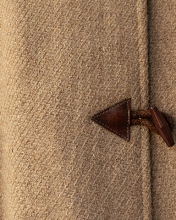 Vintage Beige Wool Duffle Coat