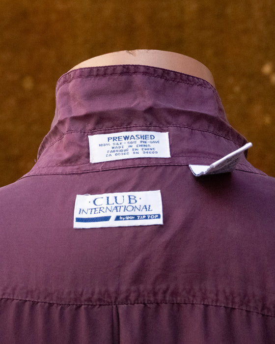 Vintage Purple SILK Shirt